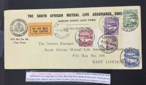 MOMEN: SOUTH AFRICA 1925 COVER LOT #64548