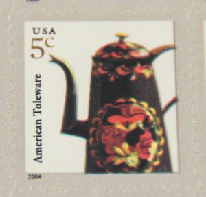 2004 sheet American Design - Toleware Coffeepot Sc# 3756