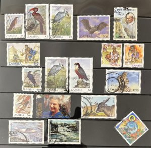Zambia Mid Period Collection Used MH MNH Birds Sheets (Apx 80)  MK5385