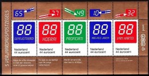 NETHERLANDS 2009 Birthday Greeting Stamps. Souvenir sheet, MNH Face Value