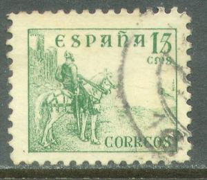 Spain 666, 15cents EL CID CAMPEADOR. USED. F-VF. (514)