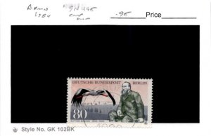 Germany - Berlin, Postage Stamp, #9N495 Used, 1984 Brehm, Bird Stork (AB)