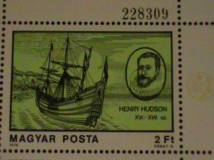 1978 HUNGARY VOYAGERS AND THEIR SHIPS FULL SHEET #1