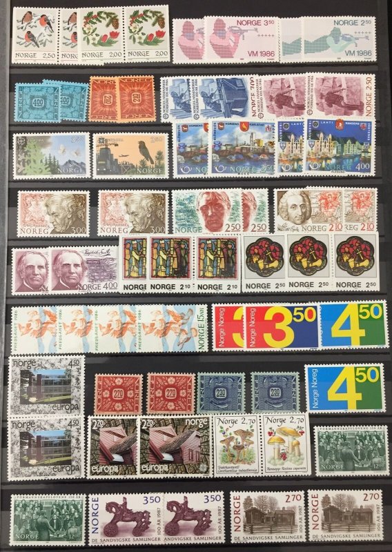 NORWAY Mid/Modern MNH Collection (Aprx 550 Items) ( TK151 
