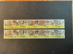 PHILIPPINES # 1459-1460-MINT/NEVER HINGED---2 STRIPS OF 5---1980