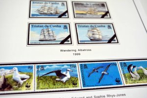 COLOR PRINTED TRISTAN DA CUNHA 1952-2010 STAMP ALBUM PAGES (139 illustr. pages)