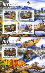 Sao Tome/Principe 2016, Insects 2 s/s, MNH