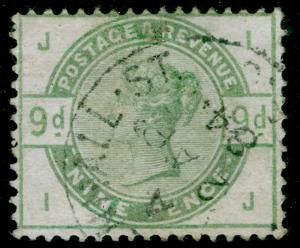 SG195, 9d dull green, FINE USED, CDS. Cat £480. IJ