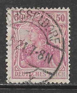 Germany 125: 50pf Germania, used, F