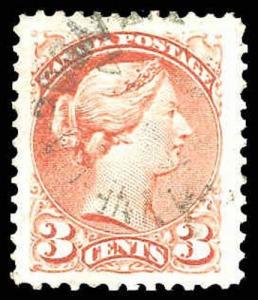 CANADA-f-a-1851-1899 ISSUES (TO 88c) 37a Used (ID # 85128)