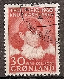 GREENLAND  47 USED 1960 RASMUSSEN ISSUE