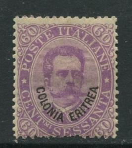 STAMP STATION PERTH Eritrea #9 King Humbert I Italy Overprint1892 MH CV$32.00