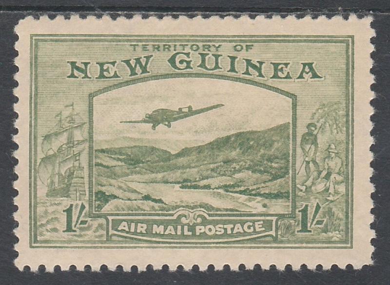 NEW GUINEA 1939 BULOLO AIRMAIL 1/- MNH **