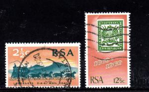 SOUTH AFRICA #357-358  1969  POSTAGE STAMP      F-VF  USED  b