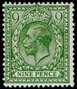 SG393a SPEC N30(3), 9d deep olive-green, NH MINT. Cat £300.