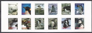 BRITISH ANTARCTIC 2006 Penguins of the Antarctic Booklet; Scott C3; SG SB1; MNH