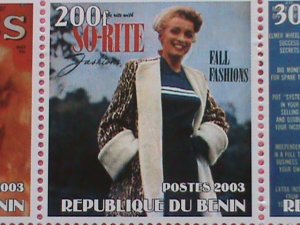 BENIN STAMP- 2003-SEXY MARILYN MONROE -MNH STAMP SHEET -RARE VERY RARE