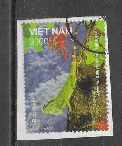 VIETNAM - 2018 - REPTILES - ACANTHOSAURA - 3000 - Used - Unstucked -