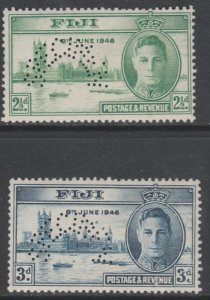 FIJI  1946 VICTORY  SPECIMEN   set of 2