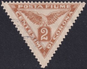 Fiume 1919 Sc P3 newspaper used light cancel