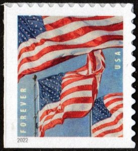 SC#5658 (Forever) U.S. Flags Booklet Single: BCA (2022) SA