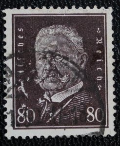 Germany #383 Error Used Many Plate Flaws Darker Shade