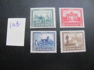 Germany 1930 MNH SC B34-37 SET  VF/XF 140 EUROS (193)