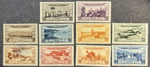 DP Stamps, French Morocco, 1928, SC B1-B10, MLH, Complete Set