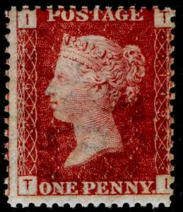 SG43, 1d rose-red plate 119, NH MINT. Cat £65. TI