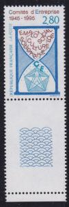 France 1995 2.80fr .Work Council Full Lattice Sheet Margin Tab VF/NH(**)