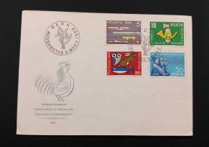 DM)1959, HELVETIA, FIRST DAY COVER, ISSUE, PROPAGANDA, OPENING OF THE