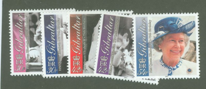 Gibraltar #875-879  Single (Complete Set) (Queen)