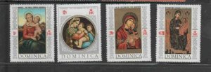 DOMINICA #241 1968 CHRISTMAS PLUS 3 STAMPS MINT VF NH O.G