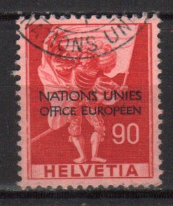 SWITZERLAND STAMPS, 1950 UN EUROPEAN OFFICE. Sc.#7O13 USED