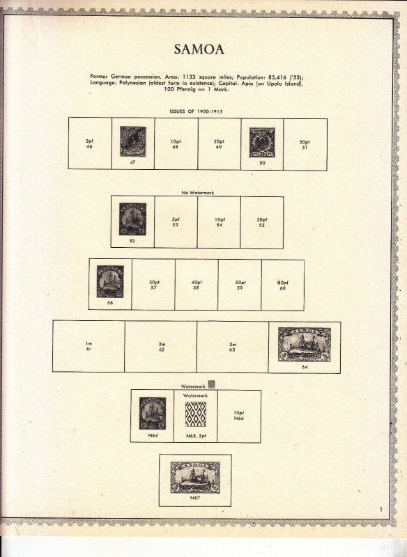 Germany - German Colonies - 21 Minkus pages 