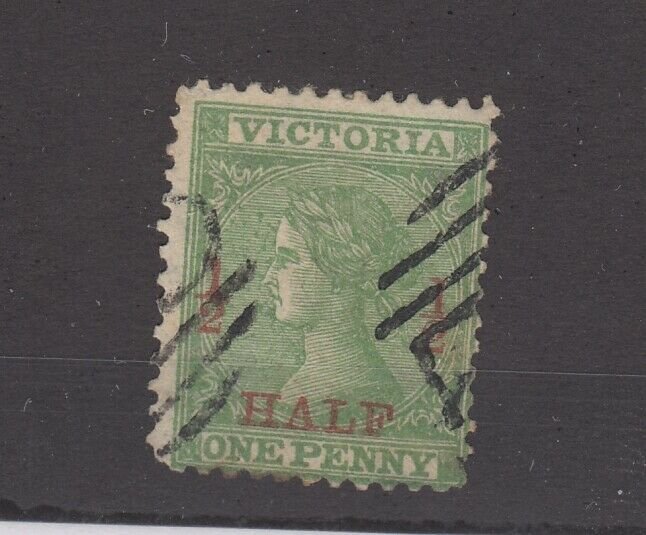 Victoria State QV 1873/4/1/2d On 1d p12 SG175a Fine Used JK2354