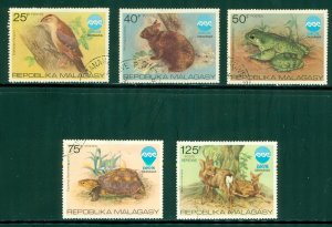 MADAGASCAR 532-5,C145 USED BIN $1.50