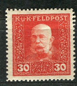 AUSTRIA; 1915 F. Joseph KUK FELDPOST issue fine Mint hinged 30h. value