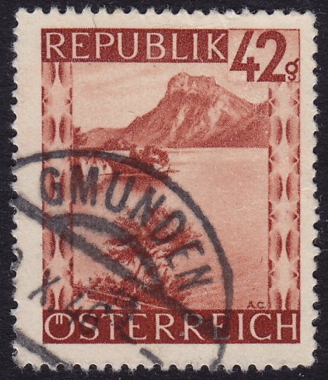 Austria - 1946 - Scott #471 - used - GMUNDEN pmk