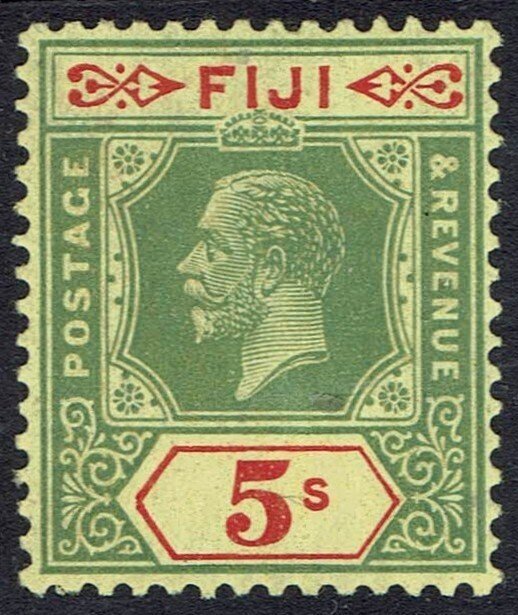 FIJI 1922 KGV 5/- MNH ** WMK MULTI SCRIPT CA