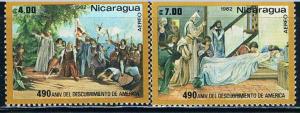 Nicaragua C1028-29 MNH Discovery of America (N0254)