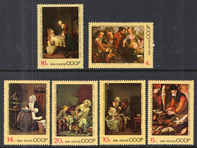 Russia & Soviet Union 4262-4267 Paintings MNH VF