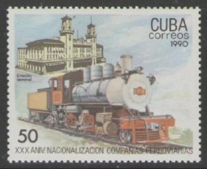 SG3562 1990 30th ANNIV OF NATIONALIZATION OF RAILWAYS MNH 