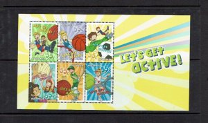 Australia: 2009, Stamp Collecting Month, Let's Get Active, MNH M/Sheet