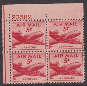 C33 Plate Block MNH Original Gum