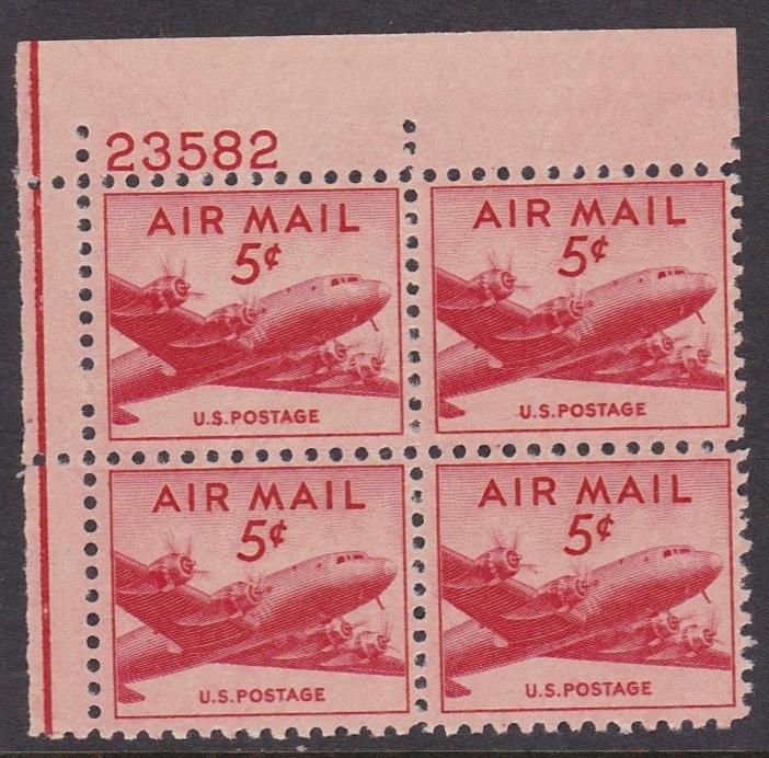 C33 Plate Block MNH Original Gum