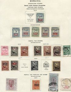 Romania  Mi.# one Page  MH and used from 1917-8