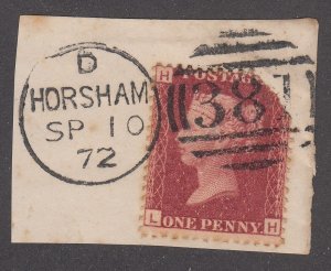 Great Britain #33 Used - PL121. CDS Horsham Cancel, SP 10, 72