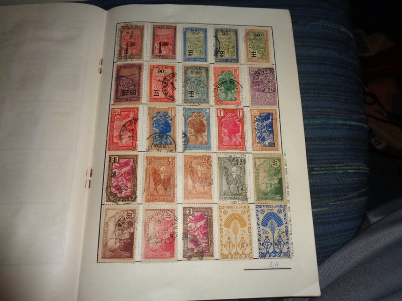 FRENCH COLONY COLLECTION IN ALBUM, BOTH MINT AN USED