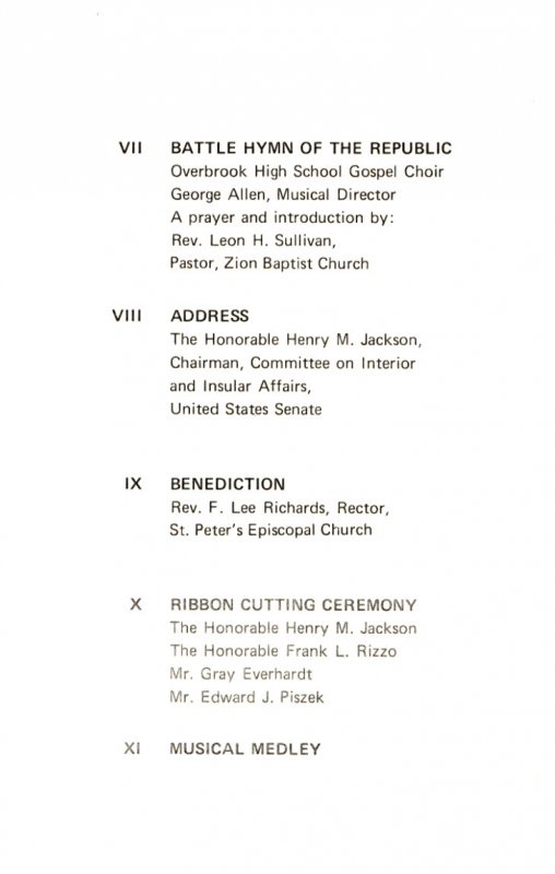 Bicentennial Dedication Program Kosciuszko Memorial #734 Phila Poland 1976